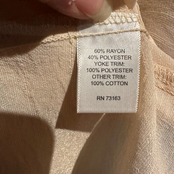 Spense Woman Size 1X Boho Femme Sleeveless Blouse crochet Office Fairy - Picture 5 of 7